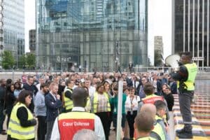 Évacuation des locaux d'entreprise