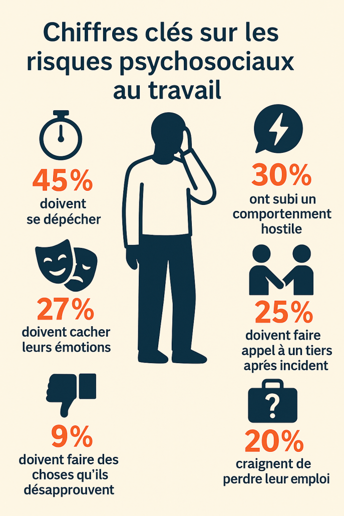Chiffres clés sur les risques psychosociaux au travail