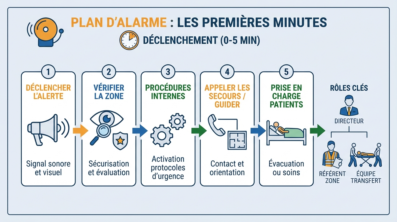 Préparer une évacuation incendie efficace en établissement de santé 1 Préparer une évacuation incendie efficace en établissement de santé – Illustration 1